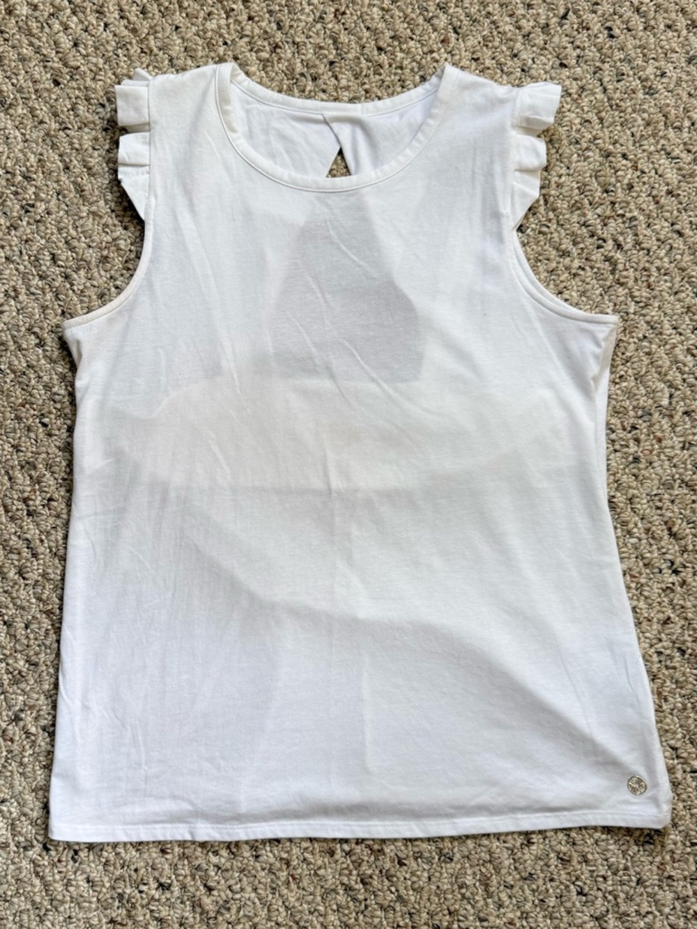 Lilly Pulitzer White Luxletic Braxton Tank